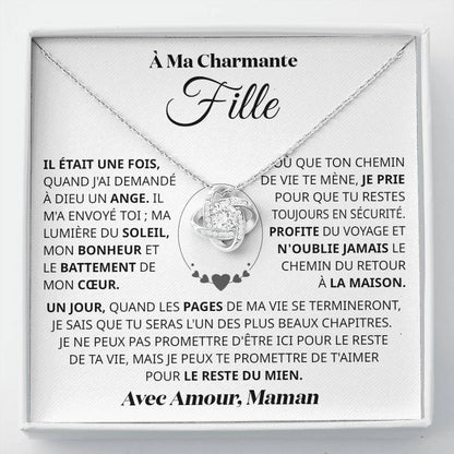 À ma Fille - Collier noeud d'amour