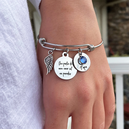 Un Morceau De Mon Cœur - Bracelet Commémoratif - Or