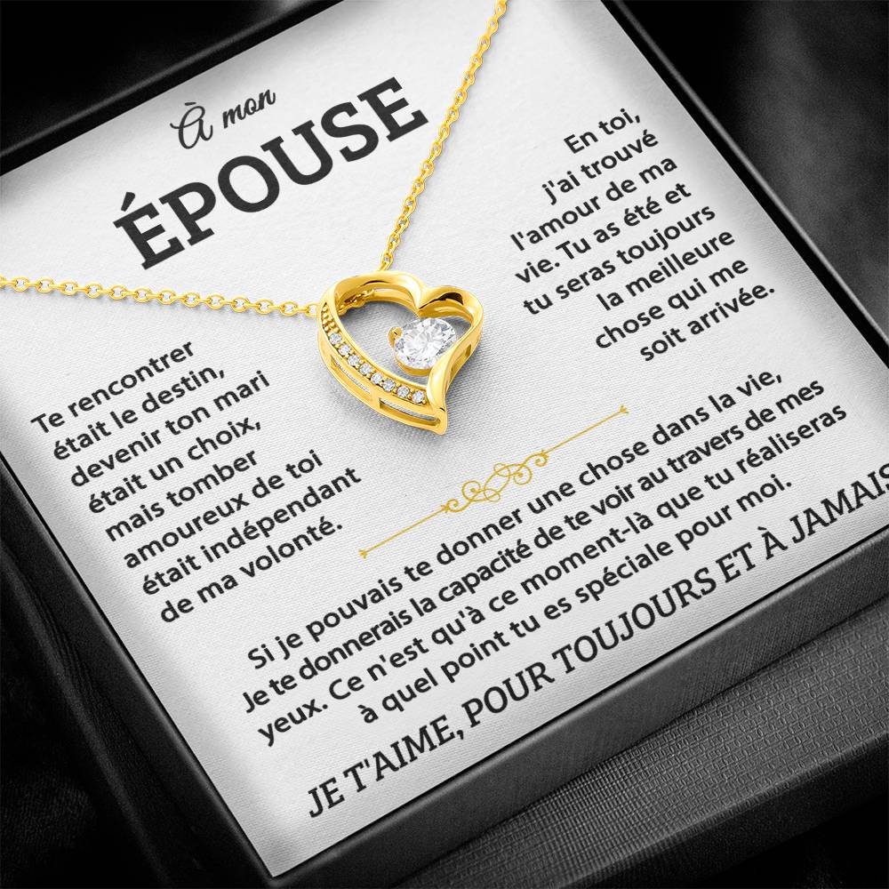 A Mon Epouse- Coeur D'amour Éternel - Or