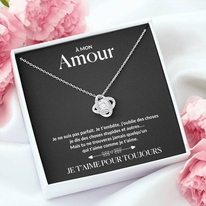 À Mon Amour - Collier nœud d'amour