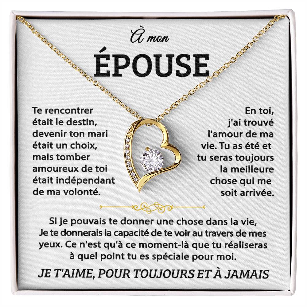 A Mon Epouse- Coeur D'amour Éternel - Or