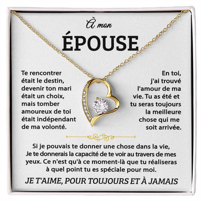 A Mon Epouse- Coeur D'amour Éternel - Or