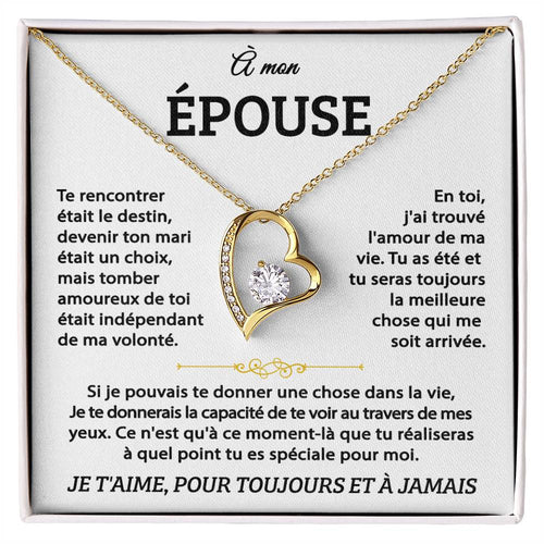 A Mon Epouse- Coeur D'amour Éternel - Or