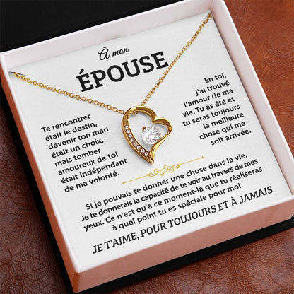 A Mon Epouse- Coeur D'amour Éternel - Or