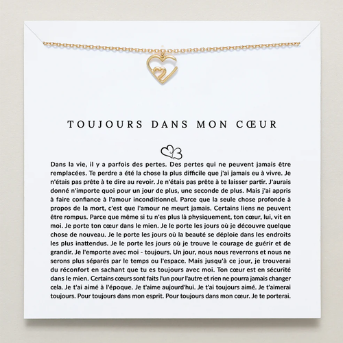 Collier Pour Toujours Dans Mon Esprit, Toujours Dans Mon Cœur
