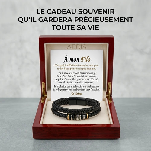 Bracelet À mon Fils - N'oublie jamais à quel point je t'aime