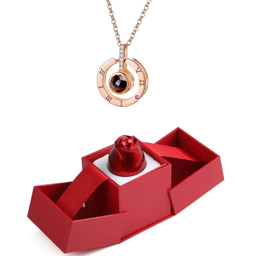 Collier amour éternel - Or Rose