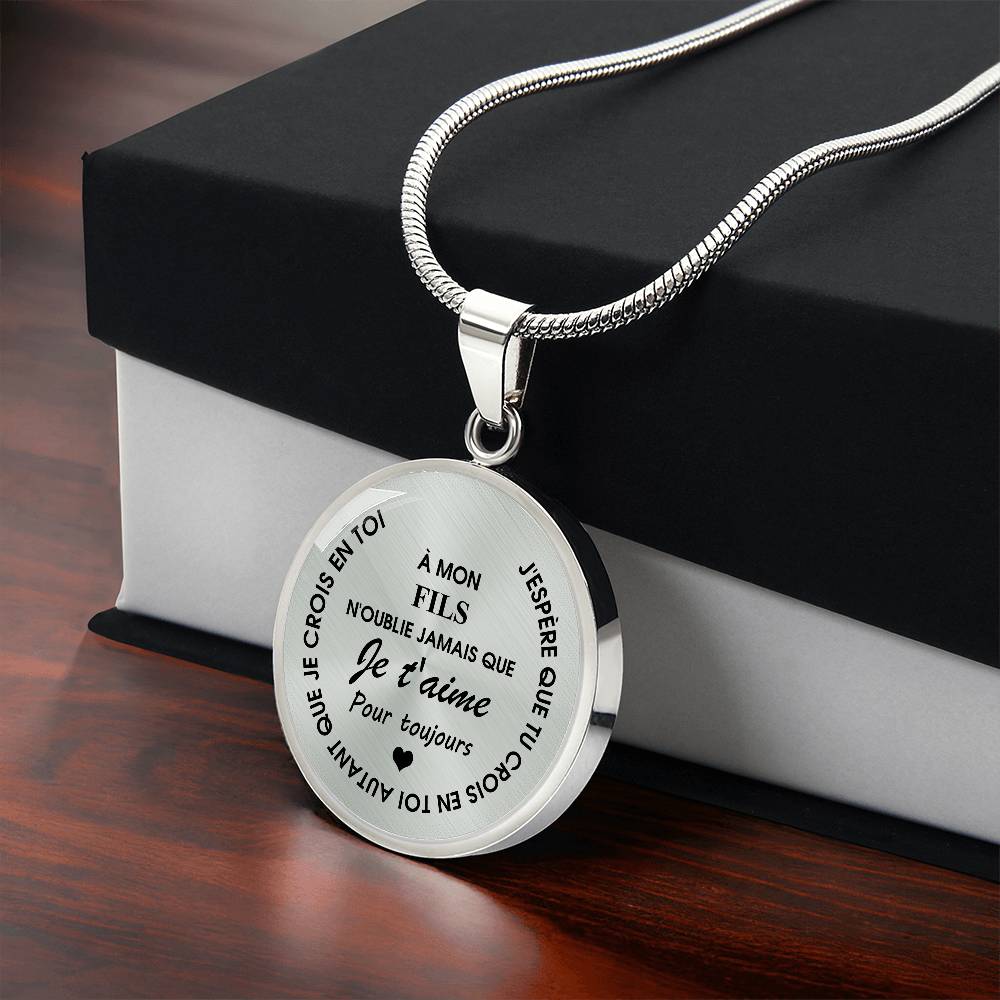 Collier familial - À mon Fils ou ma Fille - Or