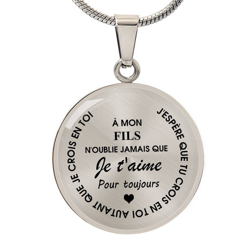 Collier familial - À mon Fils ou ma Fille - Or