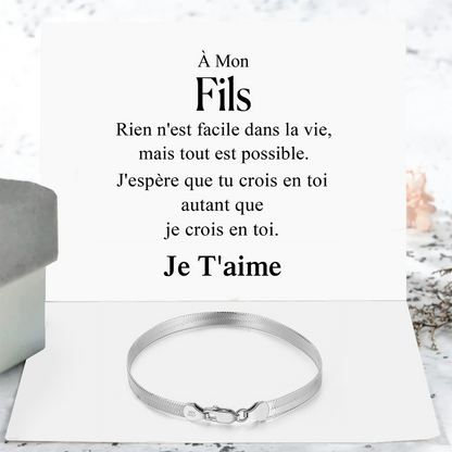 A mon Fils ou à ma Fille - N'oublie jamais que je serai avec toi - Or
